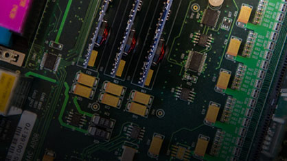 an electronic circuit board