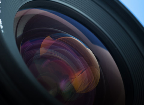 Picture of a camera lens