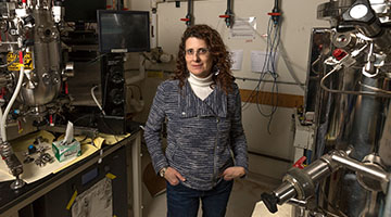 Amy Rosenzweig standing in her laboratory