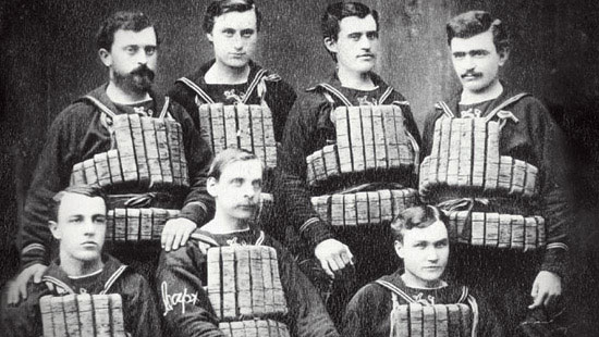 1871 - After Northwestern students saved dozens from a tragic boat accident in 1860, the federal government presented the university with a lifeboat to establish a lifesaving station on Lake Michigan. Students manned this station until the U.S. Coast Guard relieved them in 1916.