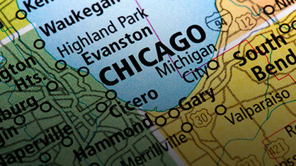 Map of Evanston/Chicago