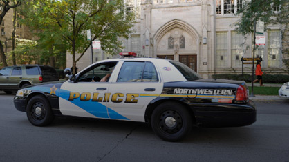 Northwestern Police Car